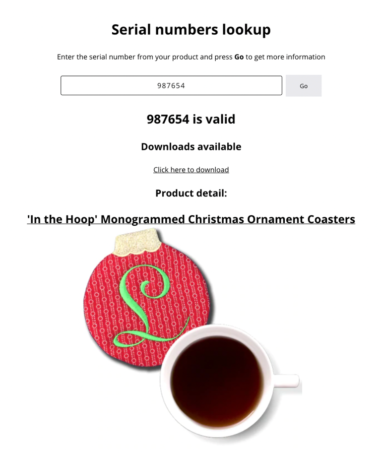 Serial number checker/validator | My Product Cares